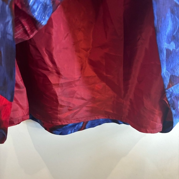 SISSY ME Sz M Skirt Pleated Mulberry Silk Linen Blend Lined Zipper Closure NEW - Picture 4 of 10